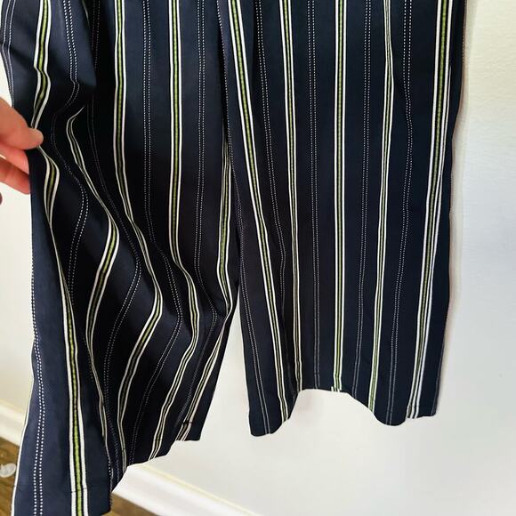 Cupcakes and Cashmere Dark Black White Avery Spaghetti Strap Jumpsuit Size 2 - Picture 5 of 11